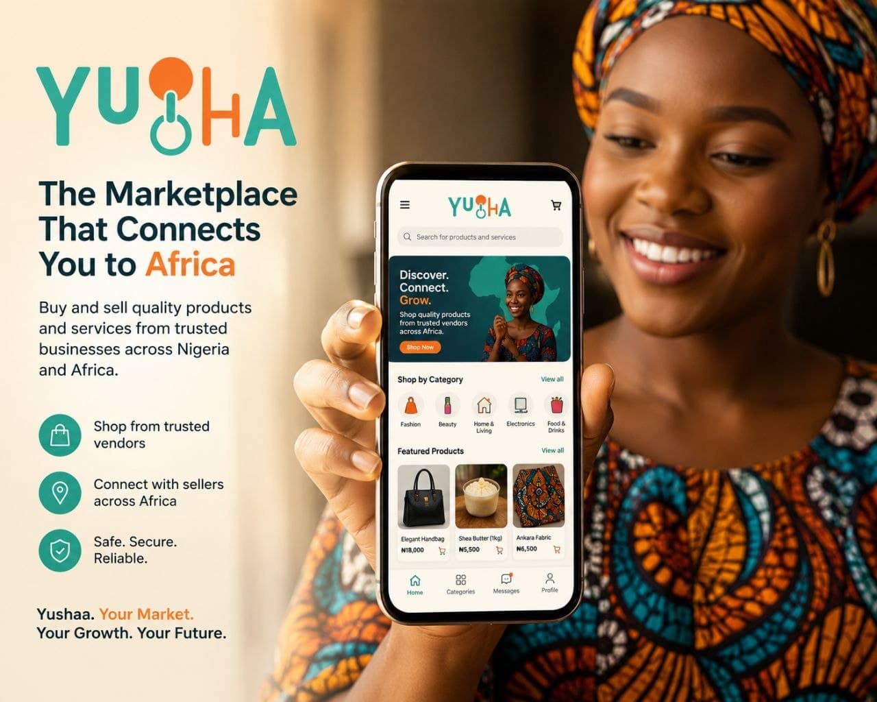 Yushaa Marketplace — sell beyond your local market